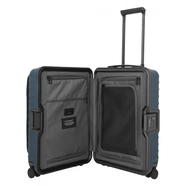  Fedélzeti bőrönd TITAN Overseas S Front pocket ÉJFÉLKÉK 