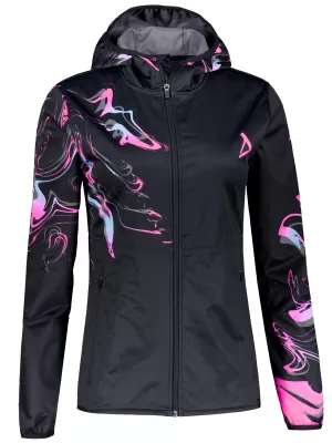 Női prémium softshell kabát ALTISPORT VOJ/ALW064JACK01 FEKETE RÓZSASZÍN