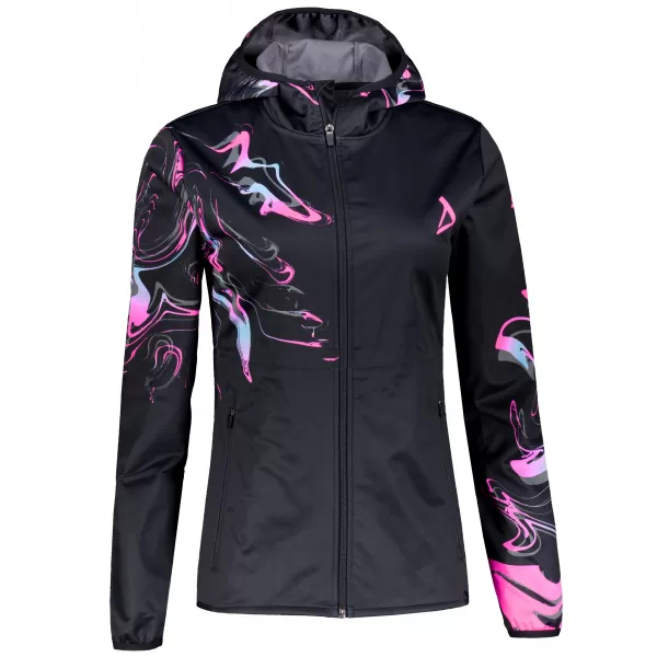  Női prémium softshell kabát ALTISPORT VOJ/ALW064JACK01 FEKETE RÓZSASZÍN 