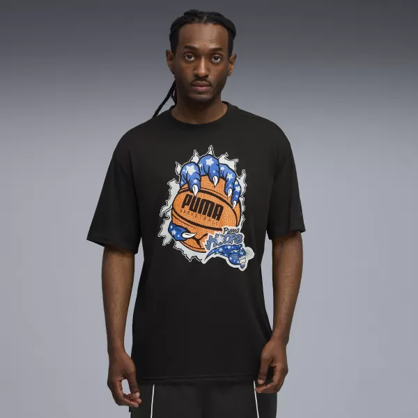  Férfi póló PUMA HOOPAVERSE TEE 3 632891-02 PUMA FEKETE 
