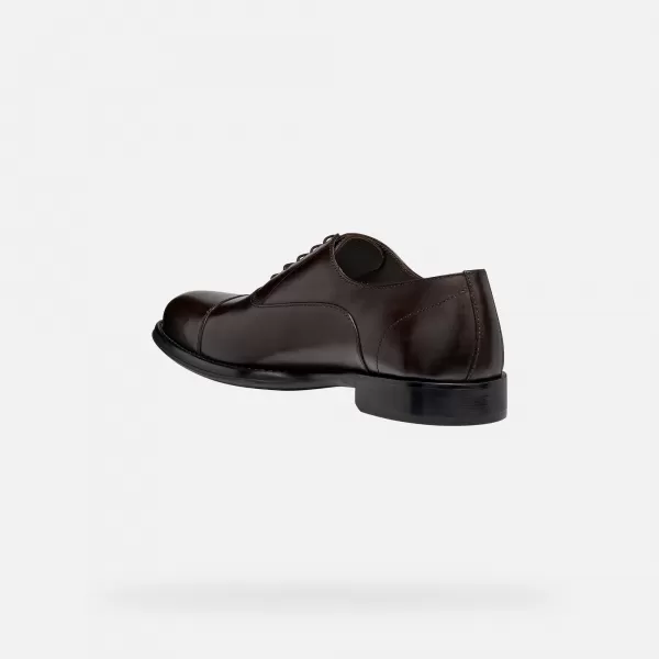  Férfi ruha cipő GEOX BARBERIGO G014409 SÖTÉTBARNA 