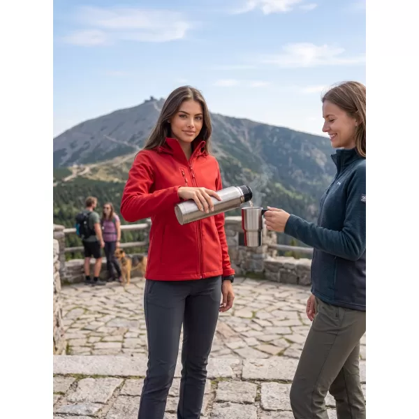  Női softshell kabát ALTISPORT NoPrint NP/ALW945 PIROS 