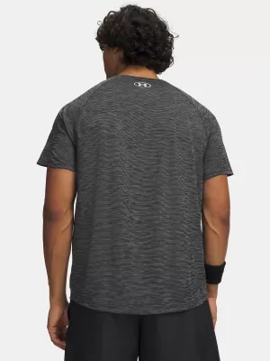 Férfi póló UNDER ARMOUR TECH TEXTURED SS 1382796-001 FEKETE