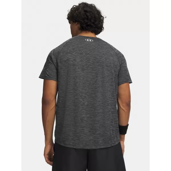  Férfi póló UNDER ARMOUR TECH TEXTURED SS 1382796-001 FEKETE 