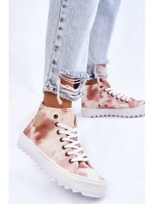 Női tornacipő BIG STAR LL274048 BEIGE/NUDE Big Star Shoes