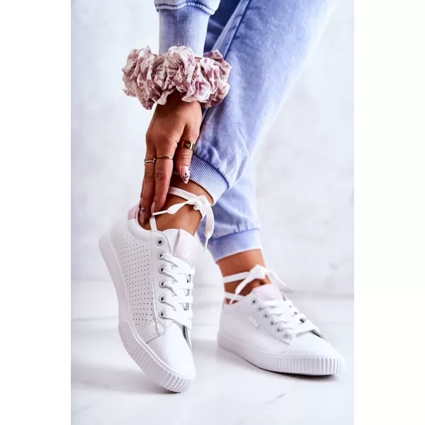  Női tornacipő BIG STAR HH274073 FEHÉR/PINK Big Star Shoes 