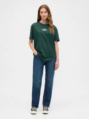 Női póló GAP LOGO TEE 407990-08 MÉLYVADÁSZ