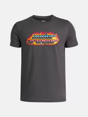 Fiú póló UNDER ARMOUR UA FLAME WM SS 6005059-025 SZÜRKE