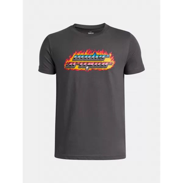  Fiú póló UNDER ARMOUR UA FLAME WM SS 6005059-025 SZÜRKE 