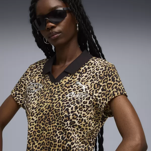  Női póló PUMA X A$AP ROCKY BABY TEE 636099-05 MELEG BÉZS/AOP 