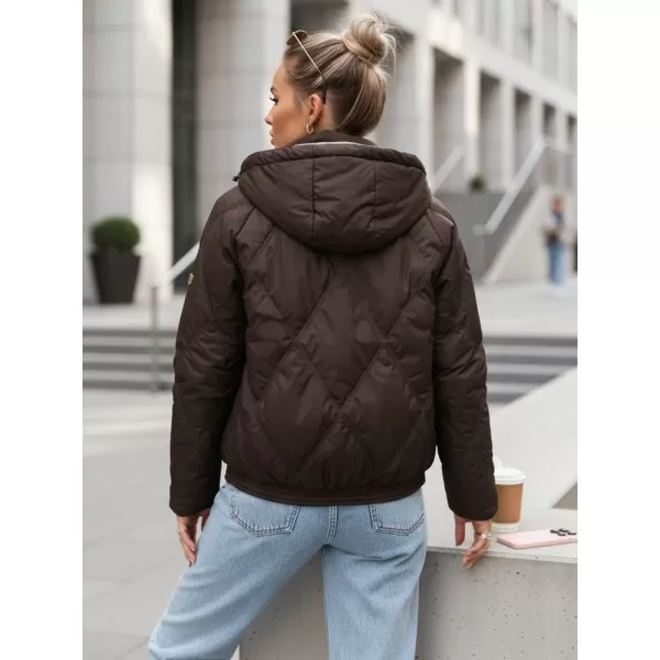  Női kabát DSTREET TY5671 BARNA 