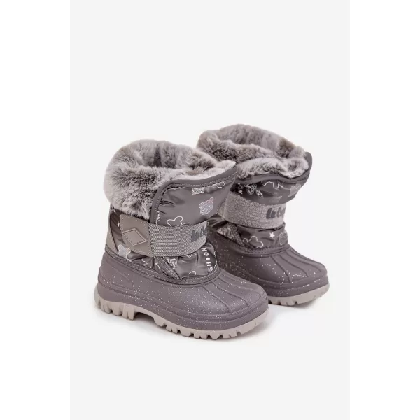  Gyermek téli cipő LEE COOPER LCJ-25-10-3788 SZÜRKE 