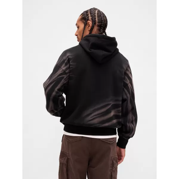  Férfi pulóver GAP CORP LOGO HOODIE PULLOVER 851641-01 FEKETE 