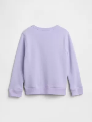 Gyermek pulóver GAP LOGO SWEATSHIRT 791645-00 ORCHIDEA