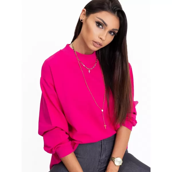  Női pulóver BASIC FEEL GOOD RV-BL-5185.79P FUKSZIA 