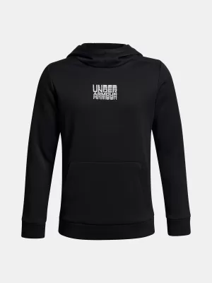 Fiú pulóver UNDER ARMOUR UA ARMOUR FLC RETRO GRPHC HD 6003812-001 FEKETE
