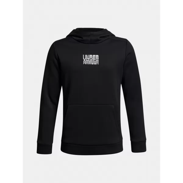  Fiú pulóver UNDER ARMOUR UA ARMOUR FLC RETRO GRPHC HD 6003812-001 FEKETE 