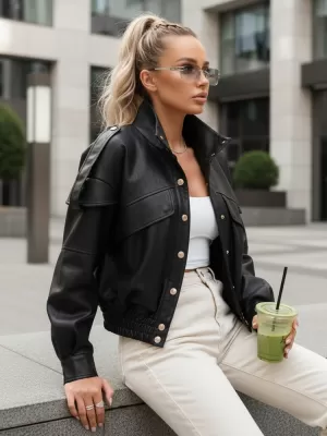 Női kabát DSTREET TY5646 FEKETE