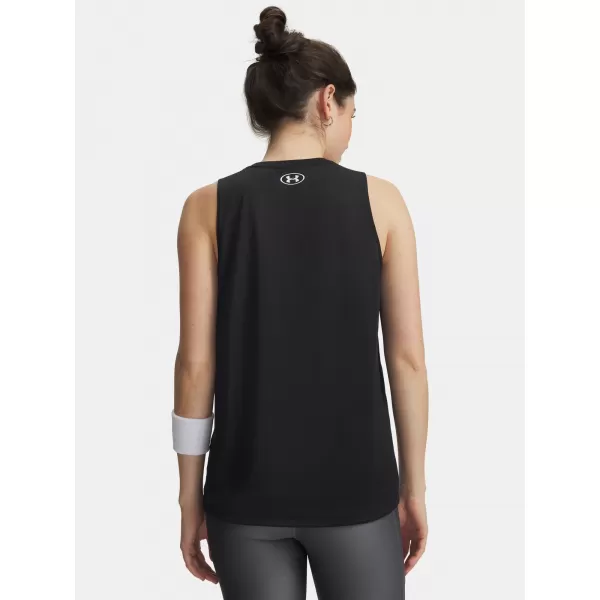  Női felső UNDER ARMOUR TECH TANK SOLID 1383655-001 FEKETE 