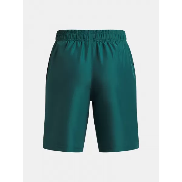 Fiú rövidnadrág UNDER ARMOUR UA TECH WOVEN WORDMARK SHORT 1383341-338 ZÖLD 