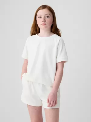 Gyermek póló GAP RAGLAN PULLOVER 427789-03 ÚJ TÖRTFEHÉR