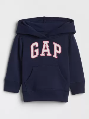 Gyermek pulóver GAP LOGO HOODIE PULLOVER 618806-01 ELÍZIAI KÉK