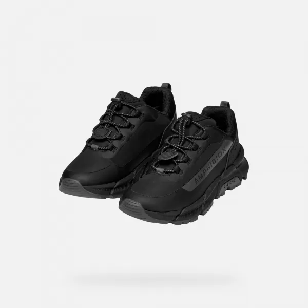  Fiú tornacipő GEOX FLEXYPER PLUS J46LCC0FU50C0005 FEKETE 