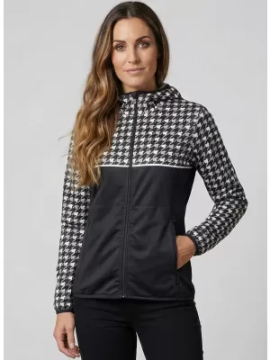Női prémium softshell kabát ALTISPORT VOJ/ALW048JACK01 FEKETE-FEHÉR