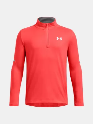Fiú póló UNDER ARMOUR TECH UTILITY 1/4 ZIP 1390029-847 NARANCS