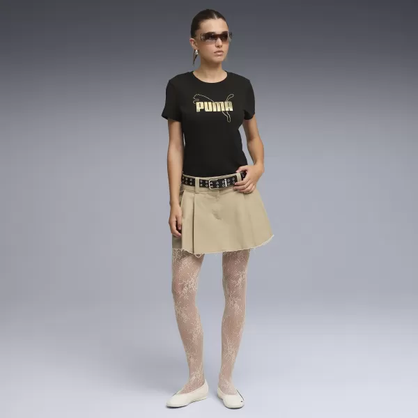  Női póló PUMA ESS LOGO LAB TEE 691824_01 PUMA FEKETE 