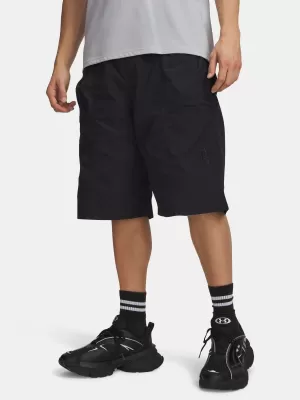 Férfi rövidnadrág UNDER ARMOUR UA HOOPS WOVEN SHORT 6011096-001 FEKETE