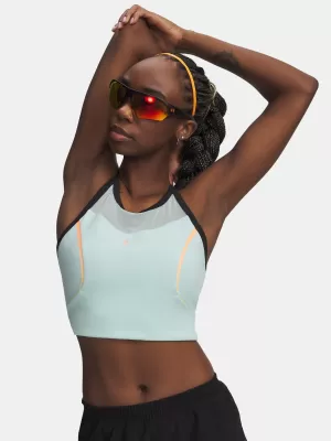 Női felső UNDER ARMOUR UA VELOCITI ELITE CROP TANK 6009499-703 ZÖLD