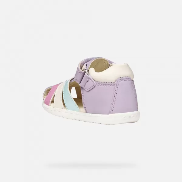  Lányok az első lépések GEOX SANDAL MACCHIA B254WB08502C8888 LILA 