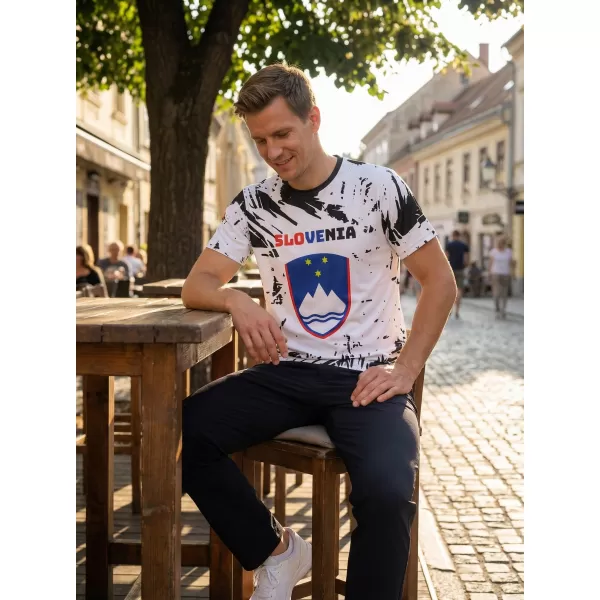 Prémium férfi póló ALTISPORT VOJ/ALM036SI/TR01 ABSZTRAKCIÓ 