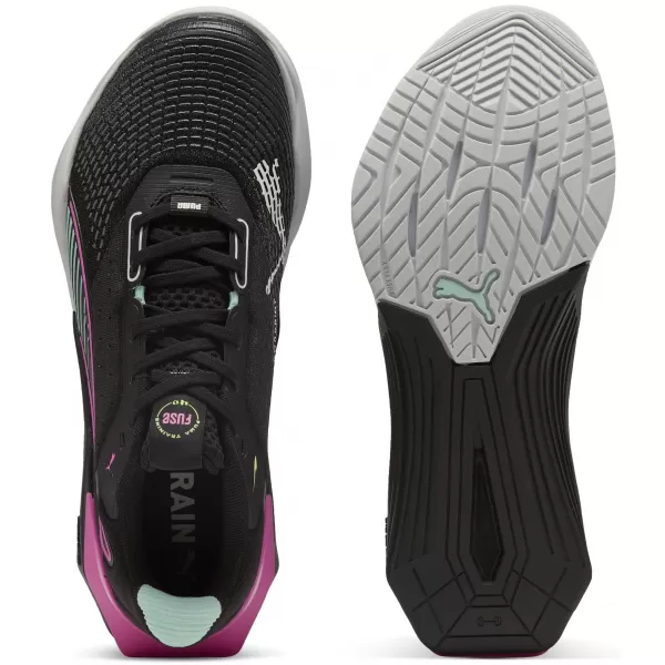  Női cipők PUMA FUSE 4.0 WNS 311744-02 PUMA FEKETE/RÓZSASZÍN PIXEL/MENTA M 