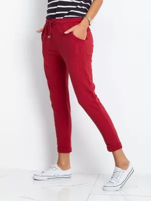 Női melegítőnadrág BASIC FEEL GOOD RV-DR-3589.06X BURGUNDIA