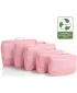 Bőrönd HEYS Ecotex Packing Cube 5 Pc Set RÓZSASZÍN HOMOK