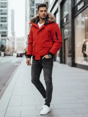 Férfi dzseki DSTREET TX2875 PIROS