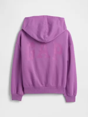 Gyermek pulóver GAP HIGH LOW HOODIE PULLOVER 862110-01 CATTLEYA ORCHIDEA