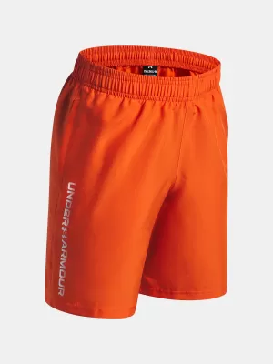 Fiú rövidnadrág UNDER ARMOUR UA TECH WOVEN WORDMARK SHORT 1383341-844 NARANCS