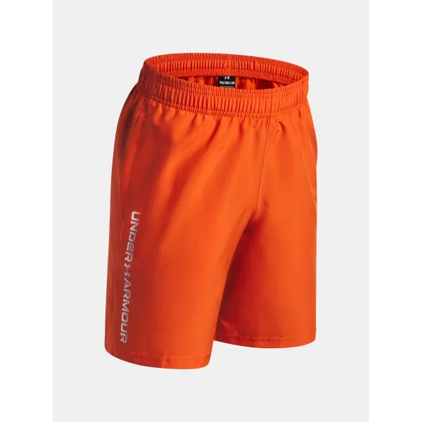  Fiú rövidnadrág UNDER ARMOUR UA TECH WOVEN WORDMARK SHORT 1383341-844 NARANCS 