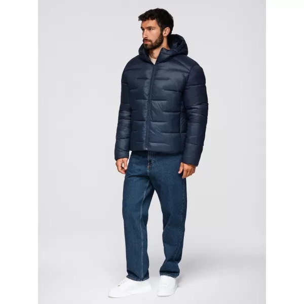  Férfi dzseki OMBRE OM-JAHP-0235 SÖTÉTKÉK 