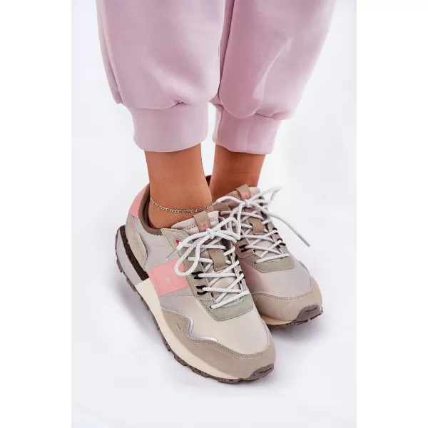  Női tornacipő BIG STAR RR274243 RÓZSASZÍN/SZÜRKE Big Star Shoes 