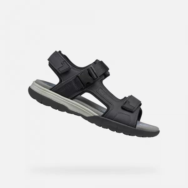  Férfi szandál GEOX SPHERICA EC5 G014391 FEKETE 