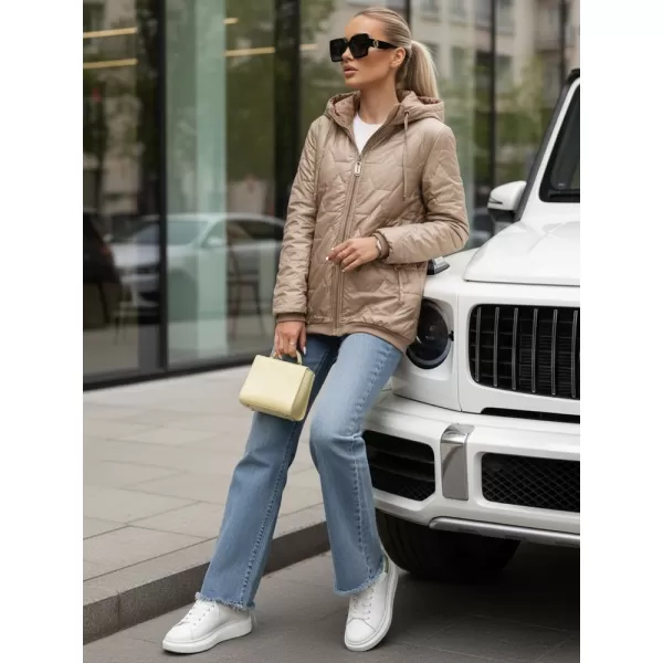  Női kabát DSTREET TY5547 KARAMELLA 