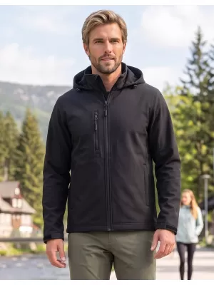 Férfi softshell kabát ALTISPORT NoPrint NP/ALM845 FEKETE