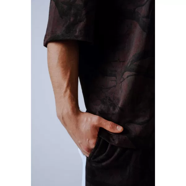  Túlméretes póló POWER 898 DARK BROWN CAMO Nebbia 