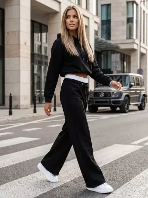 Női szett DSTREET AY0952 FEKETE