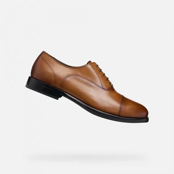  Férfi ruha cipő GEOX BARBERIGO G014410 BARNA 
