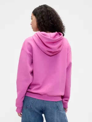Női pulóver GAP LOGO PULLOVER HOODIE 463506-87 BIMBÓZÓ ORGONA